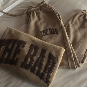 The Bar Varsity Sweatpants in Chocolate Chip (Tan/Brown) Size XS